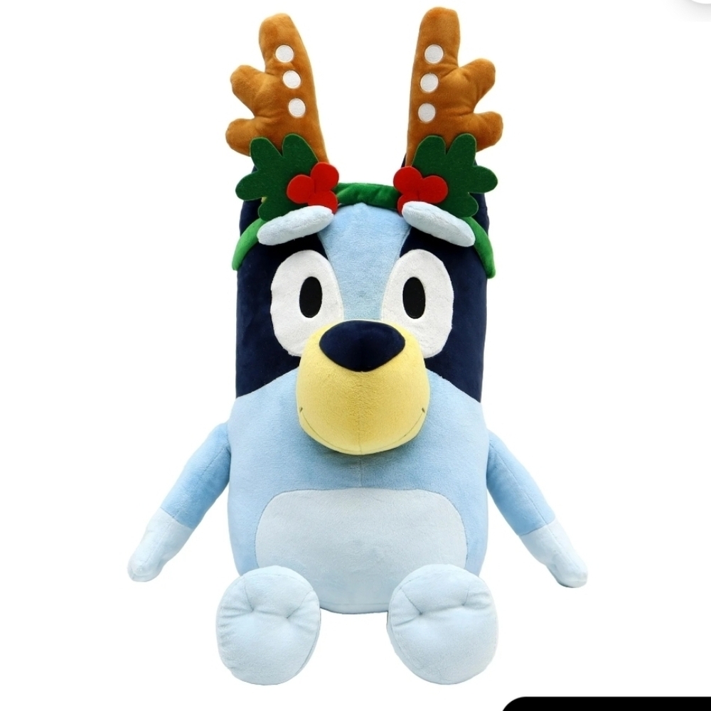Bluey Plush Toy with Antlers